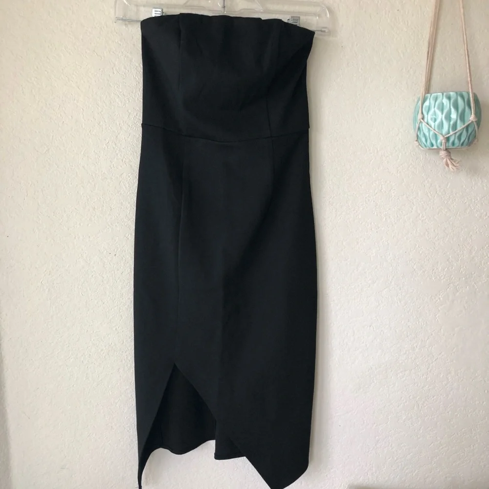 Lulus Jazzie Black Strapless Bodycon Dress - Picture 4 of 12